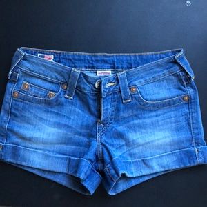 True Religion jean shorts 27